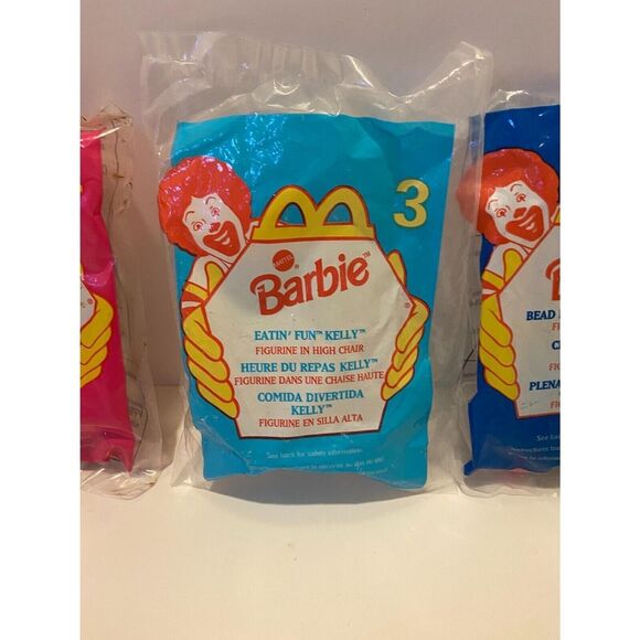 McDonald’s 1998 Barbie Figurine 4 Piece Incomplete Happy Meal Toy Set - Picture 5 of 12